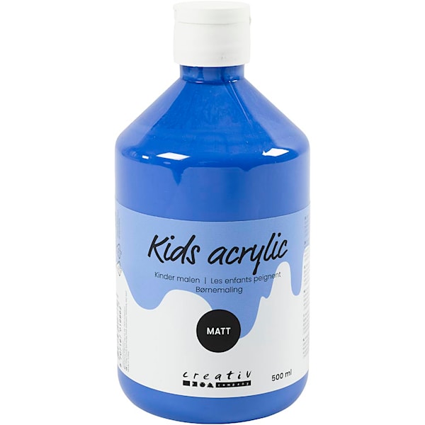 Färg Allround 02 Matt 500 ml Primärblå A-color