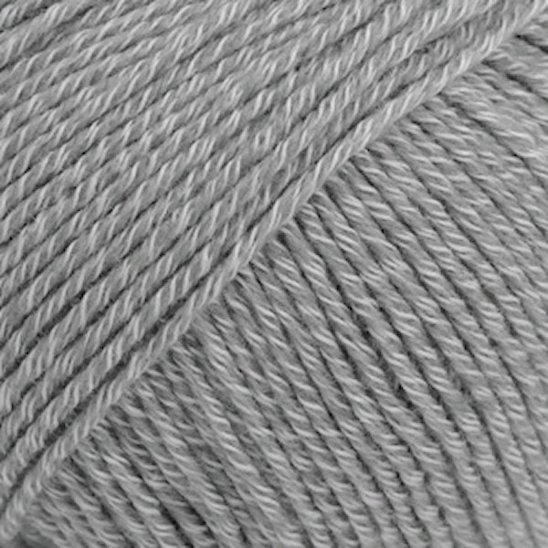 Drops Cotton Merino Uni Colour Lanka Villasekoitus 50g Medium Grey 18