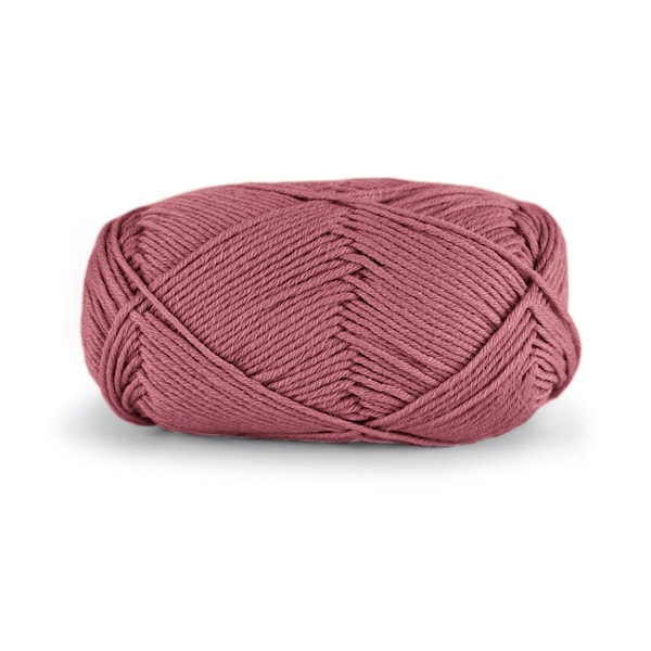 Dale Garn Lerke Garn Ull Bomull Mix 50 g Mörk Gammelrosa 8113