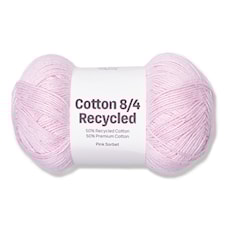 Cotton 8/4 Garn 100 g Recycled Pink Sorbet A075 Adlibris