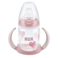 First Choice+ Drickpipsflaska 150 ml hearts/rosa, NUK