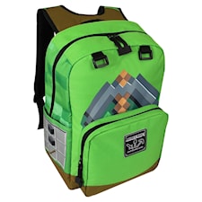 Minecraft Ryggsäck Pickaxe Adventure Grön