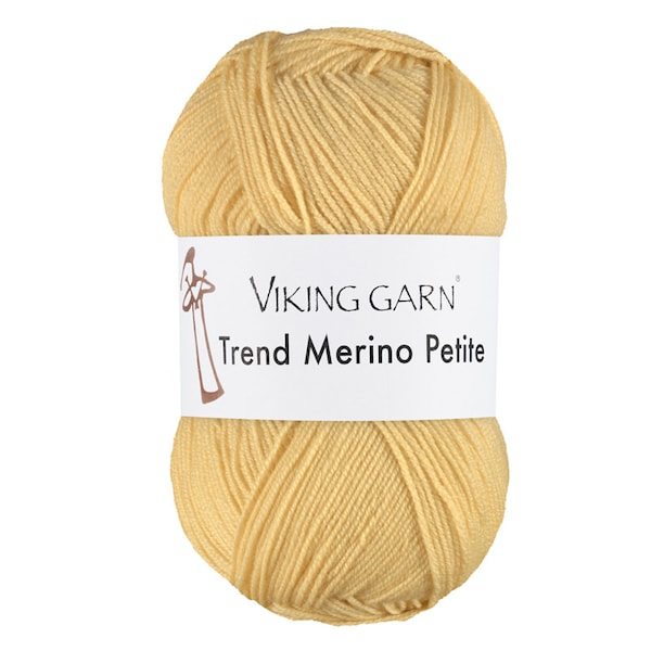 Trend Merino Petite 50 g Ljusgul 344 Viking Garn