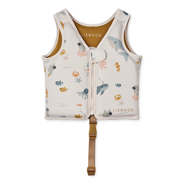 LIEWOOD Dove Svømmevest, Sea Creature/Sandy, 19-30 kg -  Svømmetilbehør  - Plast