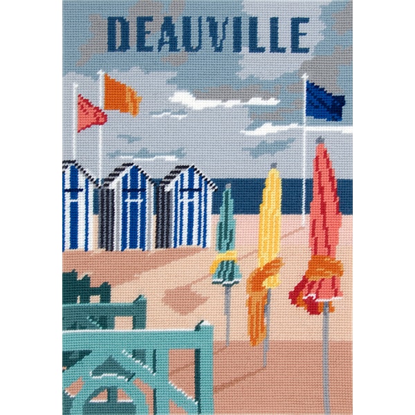 Forhåndstrykt lerret 29,7 x 42 cm, Motiv Deauville.
