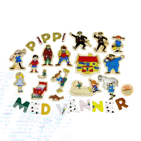 Pippi Magnetbokstaver med Figurer Micki