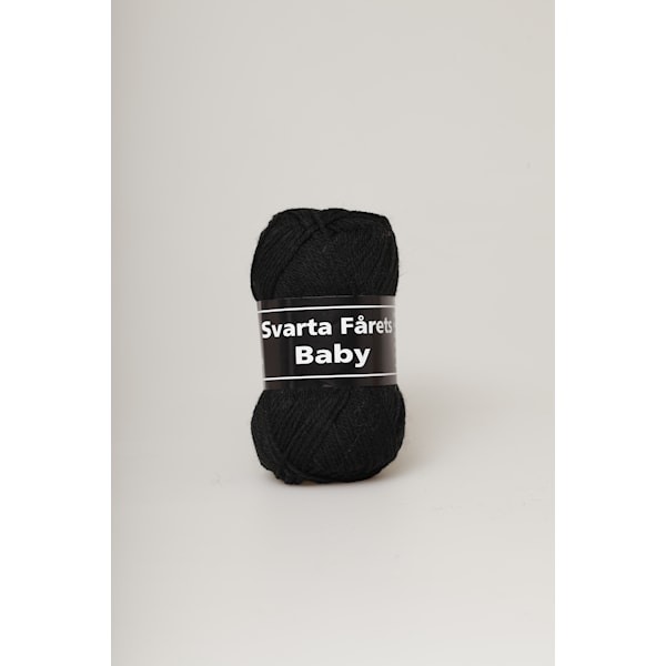 Svarta Fåret Baby Garn Akrylmix 25g svart 01