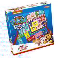 Paw Patrol 3-i-1 Lotto, Domino, Memo Tactic