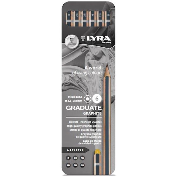 Lyra Graduate Graphite 6-pack Artist