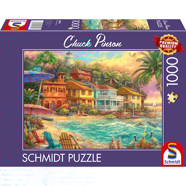 Puslespill Island life 1000 brikker Schmidt