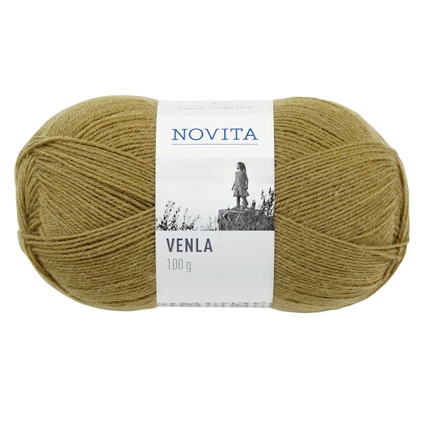 Novita Venla Garn 100 g gul-grønn 337
