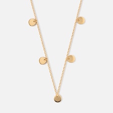 Gullkjede med mynter