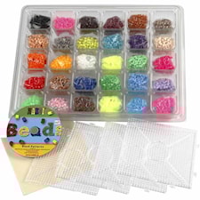 Rørperler, str. 5x5 mm, hullstr. 2,5 mm, standardfarger, 7500ass.