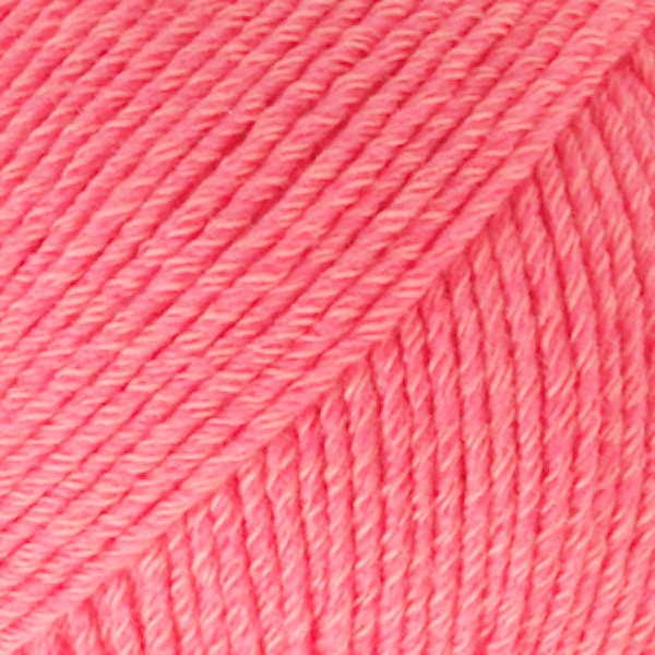 Drops Cotton Merino Uni Colour Lanka Villasekoitus 50g Coral 13