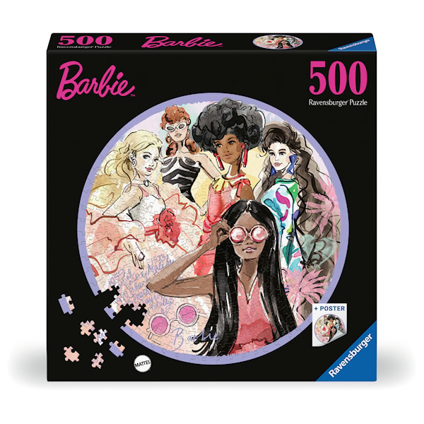 Barbie Circular Pussel 500 bitar, Ravensburger