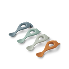 Liva Silikon Skedar 4-Pack Whale Blue Liewood