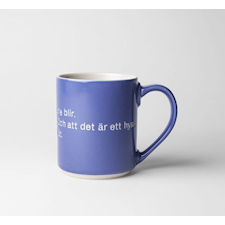 Astrid Lindgren Mugg Hyss Hittar Man Inte På 35 cl Blå, Design House Stockholm
