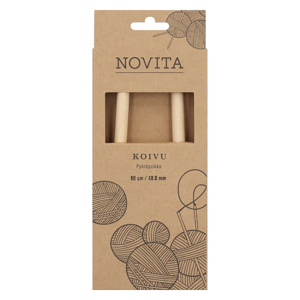 Rundpinner 80 cm Bjørk Novita
