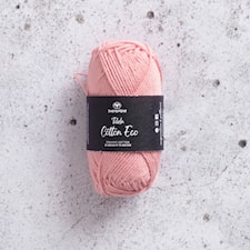 Tilda Cotton Eco puuvillalanka 25 gr Peach Melba (426236)  Svarta Fåret