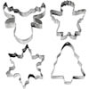 Pepparkaksformar Julgran, Ängel, Ren, Snökristall 8 cm 4-pack