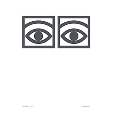 Olle Eksell Ögon Cacao Poster 50 x 70 cm Silver