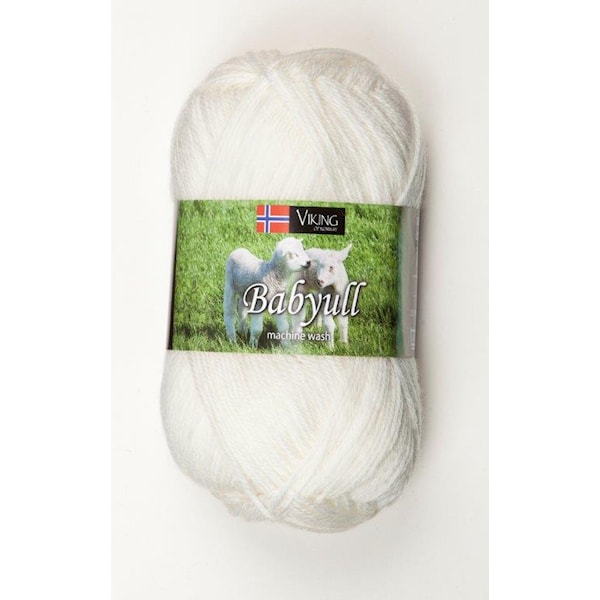Viking of Norway Baby Ull 50 gr valkoinen