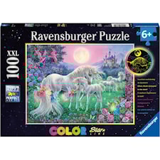 Unicorns in the Moonlight, Pussel 100 bitar, Ravensburger