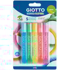 Giotto Decor Glitterlim Neon, 5-pack