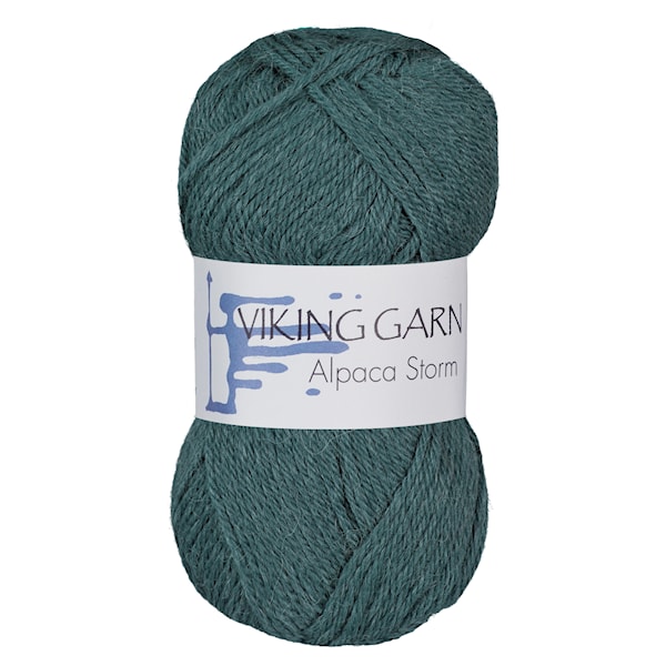 Alpaca Storm 50 g Mørk petrol 529 Viking Garn