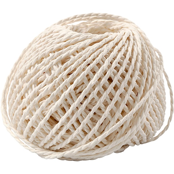 Paperinaru, paksuus 2,5-3 mm, n. 42 m, 150 g, valkoinen
