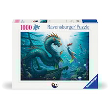 Enchanted Depths Dragon Mermaid Pussel 1000 bitar, Ravensburger