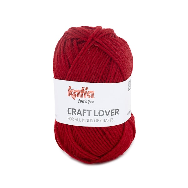 Craft Lover Garn 50 g Red 4 Katia