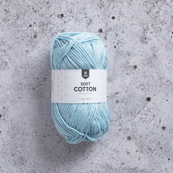 Soft Cotton Bomullsgarn 50 g Ljusblå (8849) Järbo