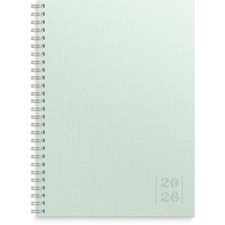 Kalenteri 2026 Business Textile vihreä  A5 Burde