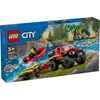 Firehjulsdrevet brannbil med redningsbåt LEGO® City (60412)