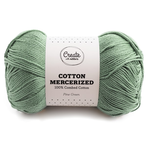 Adlibris, Mercerisert bomull, 100 g, Pine Green A303