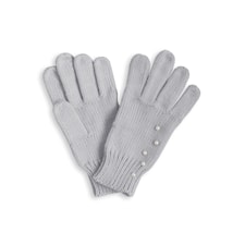 Vantar med pärlor - Ljusgrå