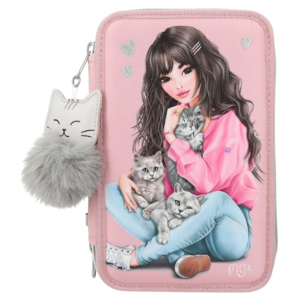 Trippel pennal KITTYand DOGGY, kattunger TOPModel