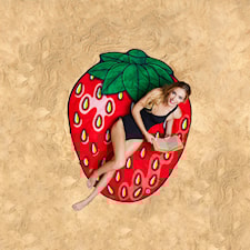 Strandhåndkle Gigantisk Jordbær