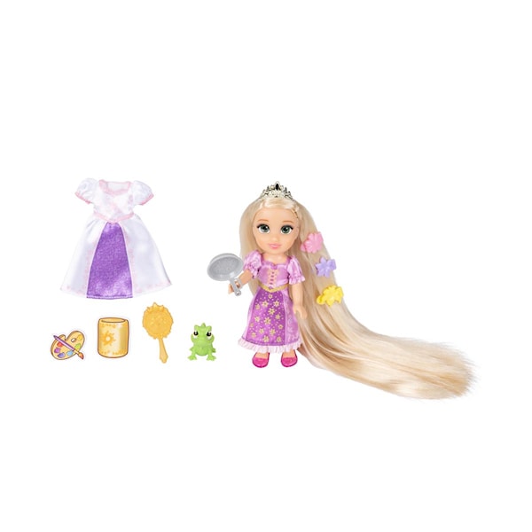 Rapunzel dukke med tilbehør 15 cm Disney Princess