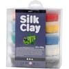 Silk Clay®, Basic 1, ass. farger, 10x40 g/ 1 pk.