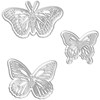 Kuvioterä, perhoset, koko 5x4,5+6,5x5+8x4,5 cm, 1 kpl
