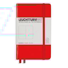 Anteckningsbok Leuchtturm1917 A6 Hard red 185 p. plain