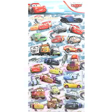 Klistermärken Cars Glitter 1 ark