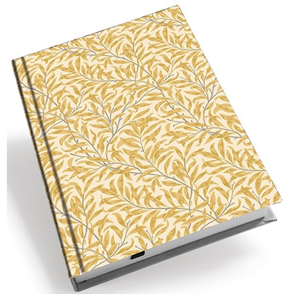 Notatbok Hardcover A5 William Morris Modern Willow Bough Gul Linjert