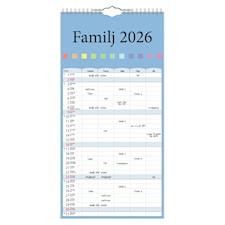 Familjekalender Färg 2026