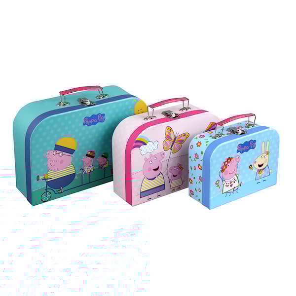 Greta Gris koffertsett 3-pack