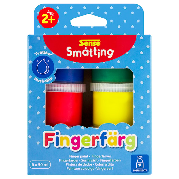 Småtting Fingerfärg 6-Pack Sense