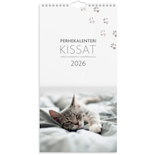 Perhekalenteri 2026 Kissat 220x430 mm Burde