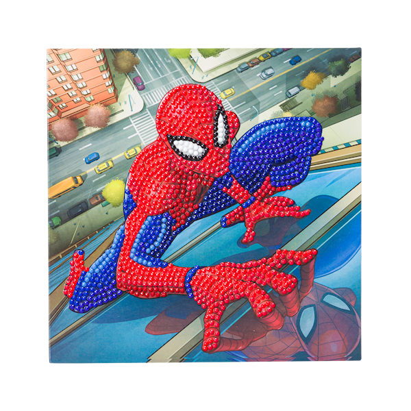 Crystal Card Kit Spiderman Craft Buddy 18x18 cm